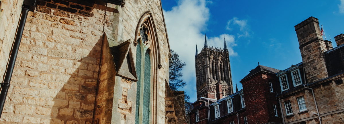 Lincoln Cathedral view from The Old Palace